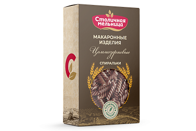 Макаронные изделия цельнозерновые "Спиральки"