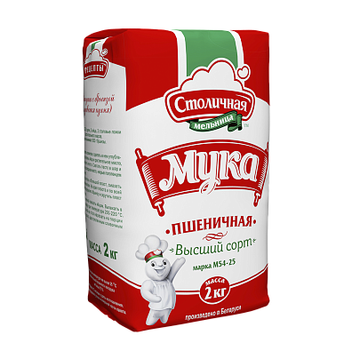 Мука пшанічная вышэйшы гатунак М54-25