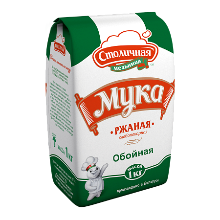 Мука жытняя пякарная абіўная