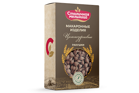 Макаронные изделия цельнозерновые "Ракушки"
